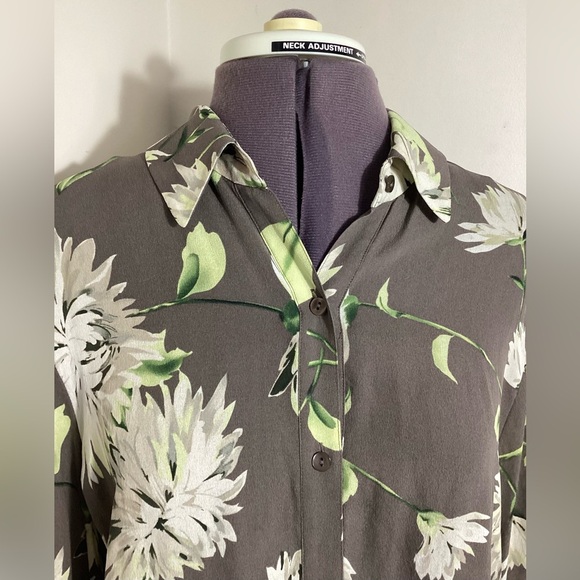 Floral Romantic Blouse Classy Office Elegant - Picture 8 of 16